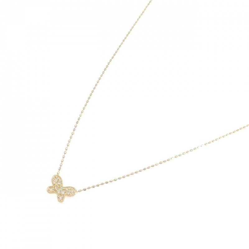 K18YG Bướm Kim Cương Dây Chuyền - Hàng hiệu Chính hãng 859904