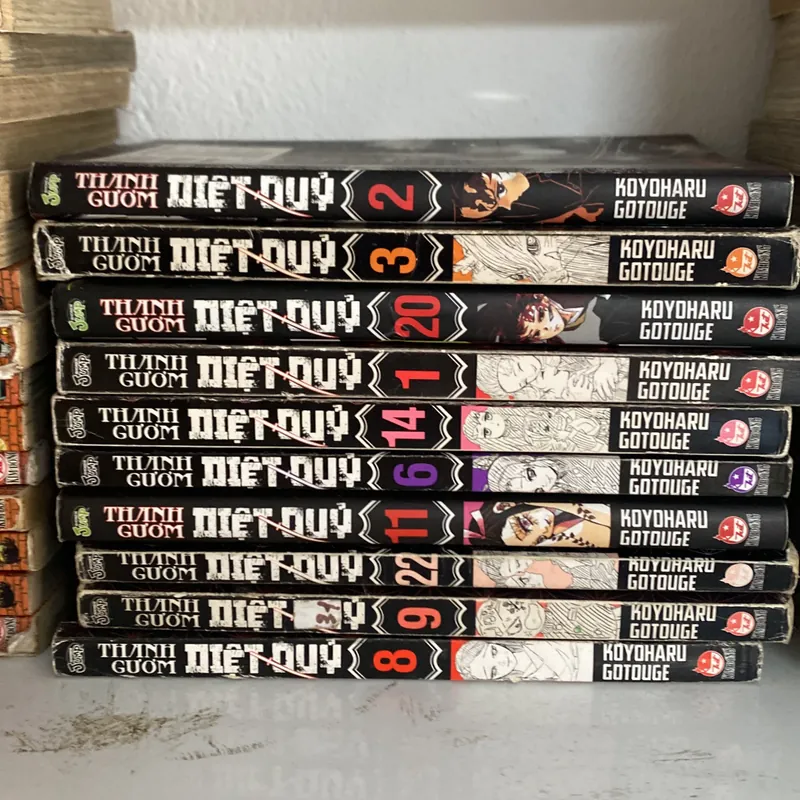 Combo 10 quyển Thanh gươm diệt quỷ 698469