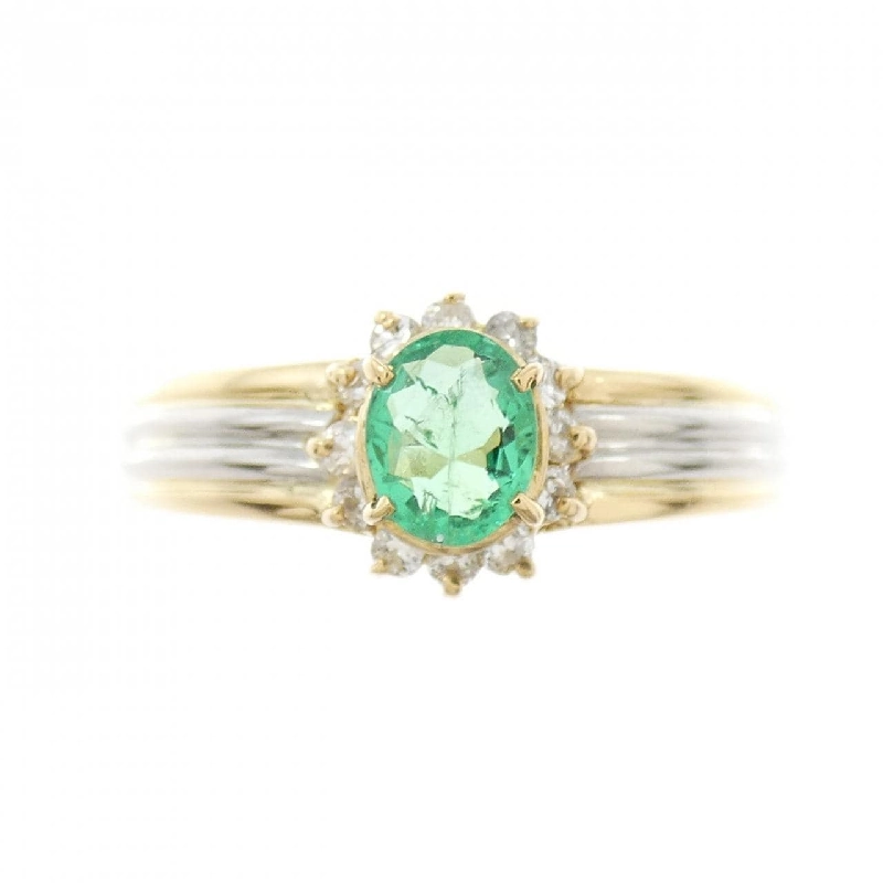 Nhẫn Emerald K18YG/PT900 0.28CT - Hàng hiệu Chính hãng 853342