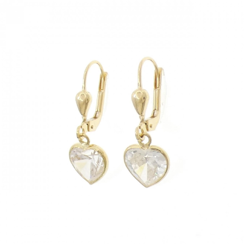 K18YG Bông tai hình trái tim - Hàng hiệu Chính hãng 864940