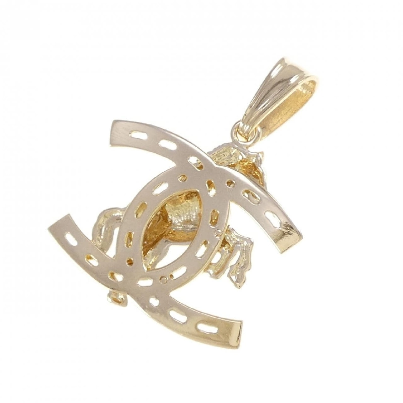 K18YG Mặt dây chuyền hình ống - Hàng hiệu Chính hãng 863890