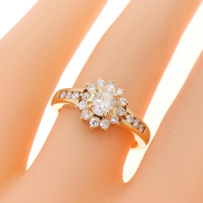 Nhẫn kim cương K18YG 0.28CT 670458