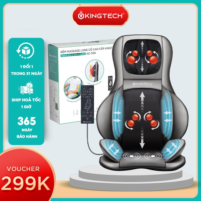 Máy massage 3D Jitsu King Tech túi khí nhiệt 48651