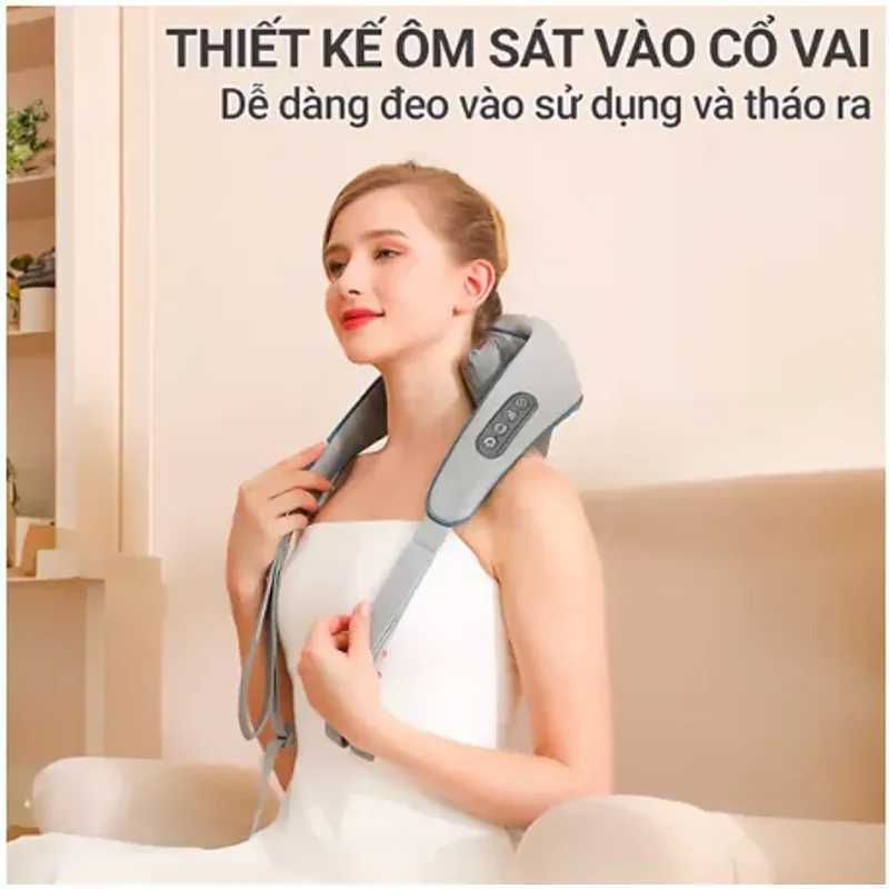 Máy Massage Cổ Vai Gáy 6D bản PRO - Hàng Chính Hãng - Mô Phỏng Kỹ Thuật Massage Số 8 601667