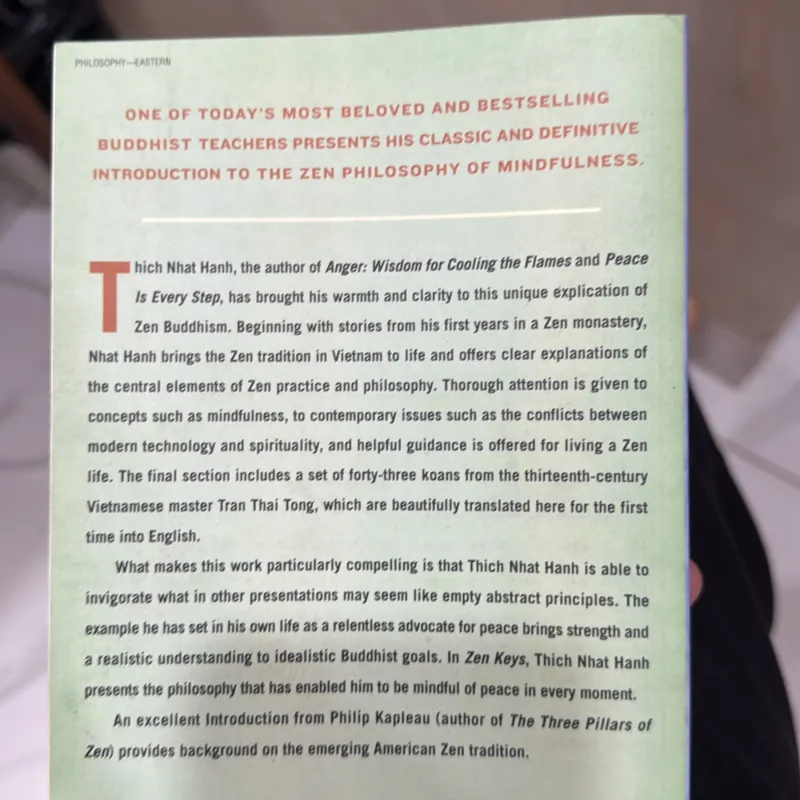 Sách Zen Keys của thiền sư Thích Nhất Hạnh 788274