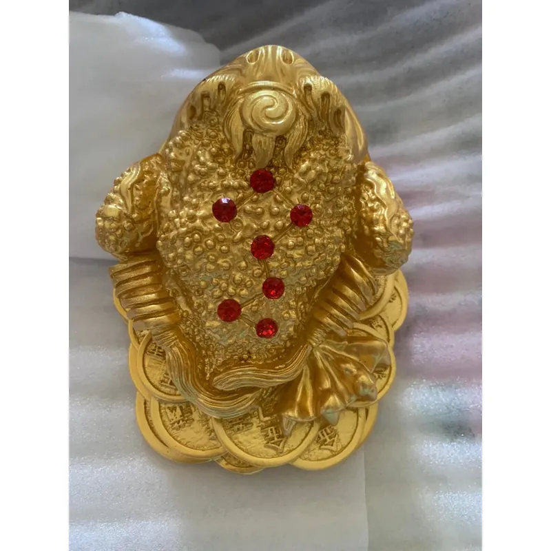 Tượng Thiềm Thừ (Cóc ngậm tiền / Cụ khiết) chuẩn Địa lý (phong thủy) Lạc Việt

18x17x11cm 607495