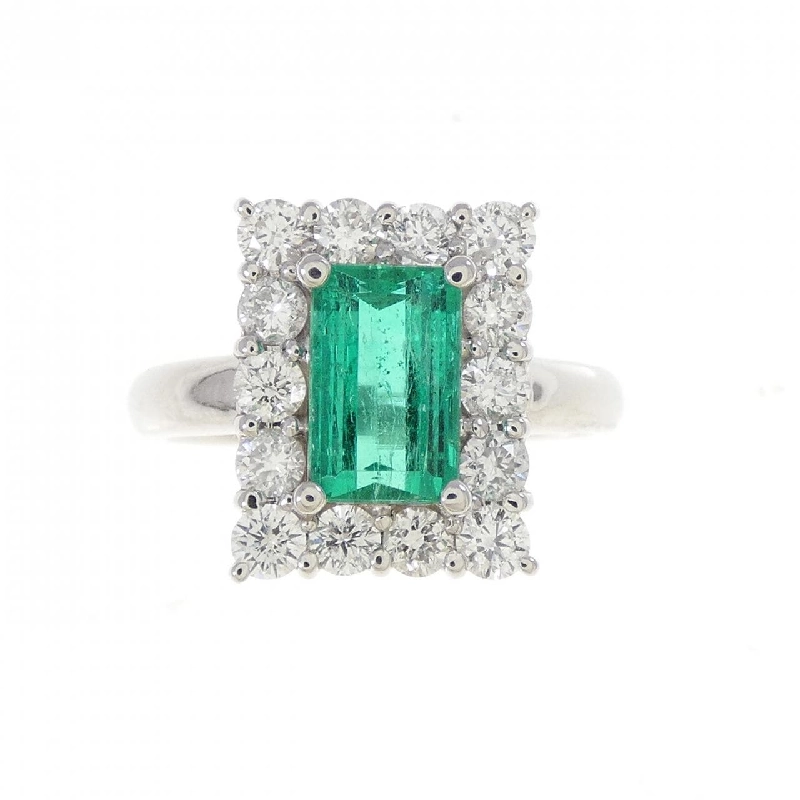 Nhẫn Emerald PT900 1.080CT Xuất xứ Colombia - Hàng hiệu Chính hãng 850062