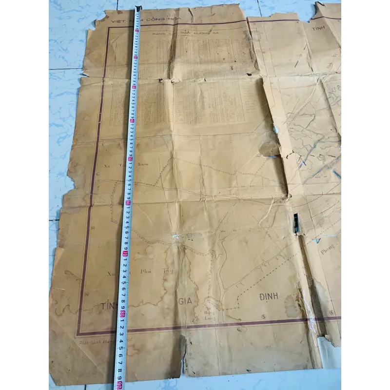 BẢN ĐỒ ĐÔ THÀNH SÀI GÒN - GIA ĐỊNH XƯA ( đóng dấu 1963)  776933