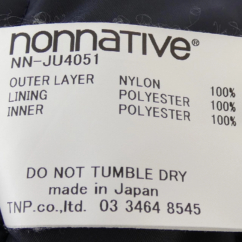 Jacket NONNATIVE - Hàng hiệu Authentic 890483