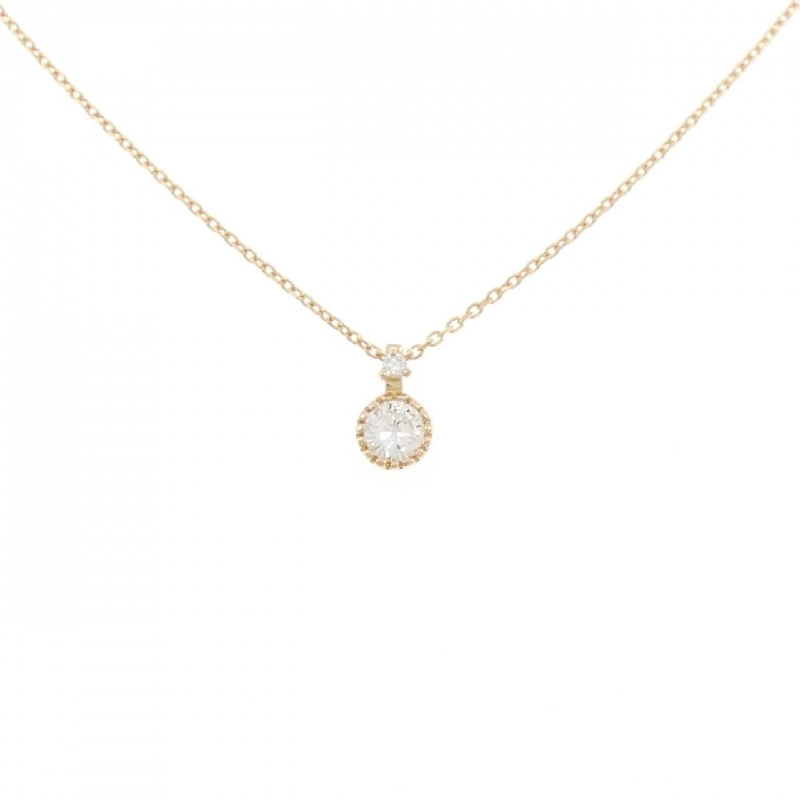 K18PG Dây chuyền kim cương 0.205CT - Hàng hiệu Chính hãng 860048