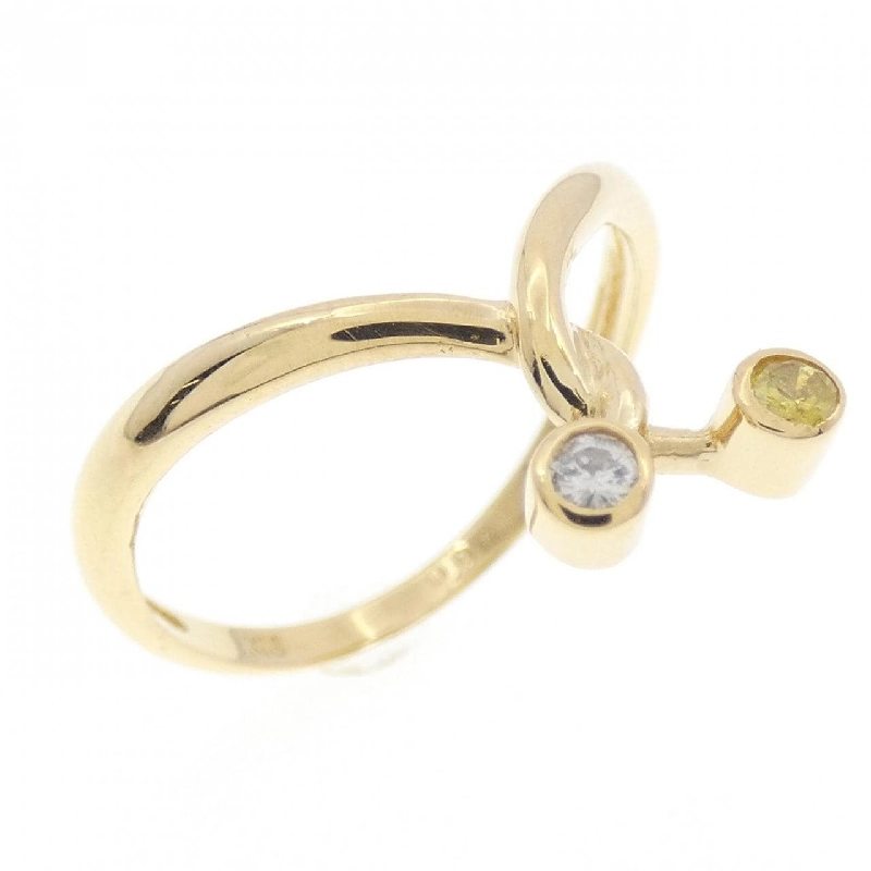 Nhẫn kim cương K18YG 0.07CT 669787