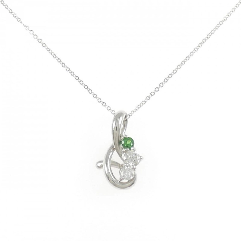 Dây chuyền garnet xanh PT900/PT950 - Hàng hiệu Authentic 858726