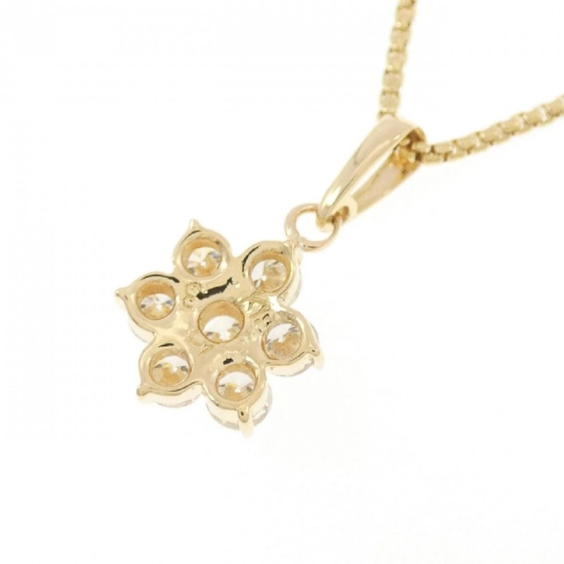 K18YG Hoa Kim Cương Dây Chuyền 0.53CT - Hàng hiệu Chính hãng 863470