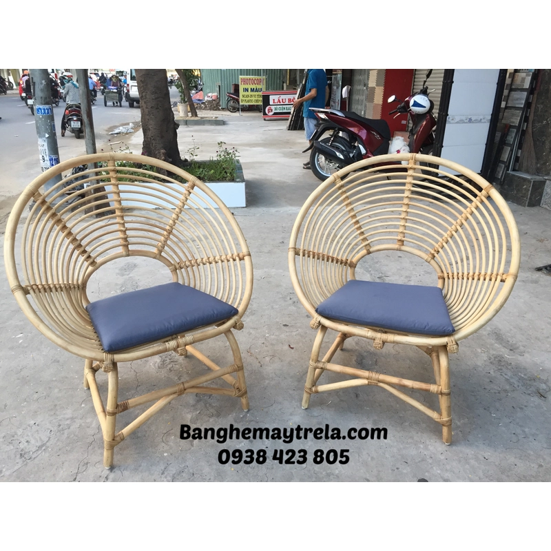Ghế đơn mây tròn 462683