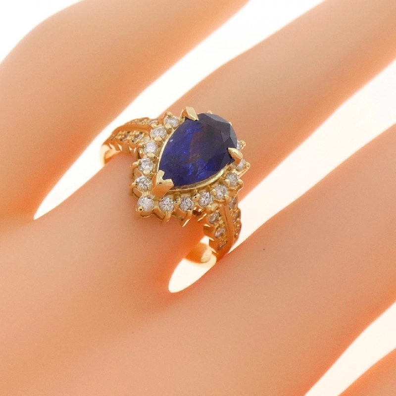 Nhẫn Sapphire K18YG 2.29CT - Hàng hiệu Chính hãng 850296