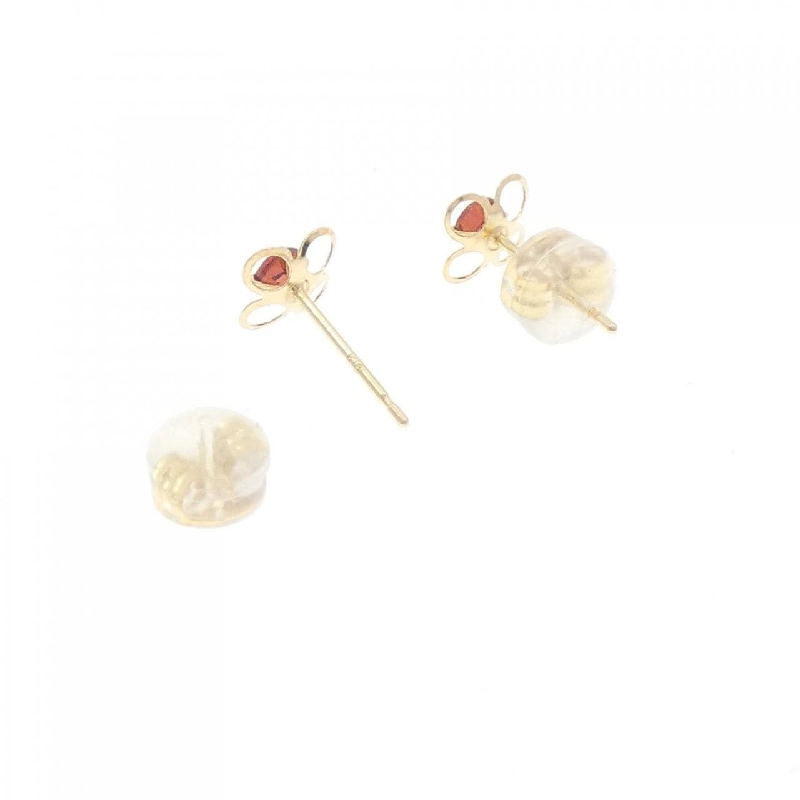 K18YG Hoa Garnet Bông Tai - Hàng hiệu Chính hãng 869736