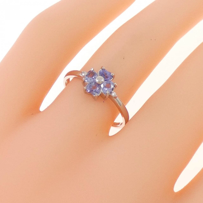 Nhẫn Tanzanite hoa PT900 667588