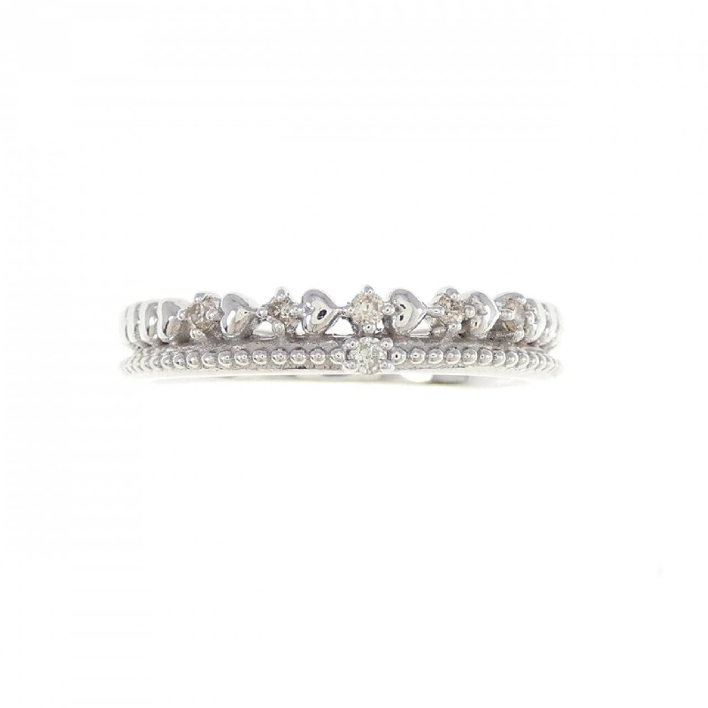 Nhẫn kim cương K18WG tiara 0.06CT - Hàng hiệu Authentic 860563