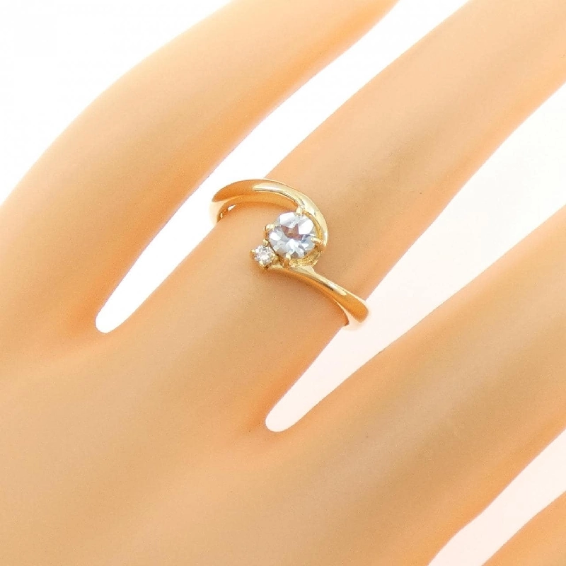 Nhẫn Aquamarine K18YG - Hàng hiệu Authentic 850986