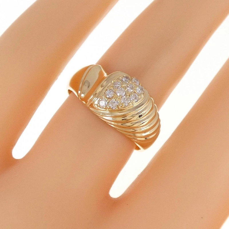 Nhẫn kim cương K18YG 0.16CT 672090