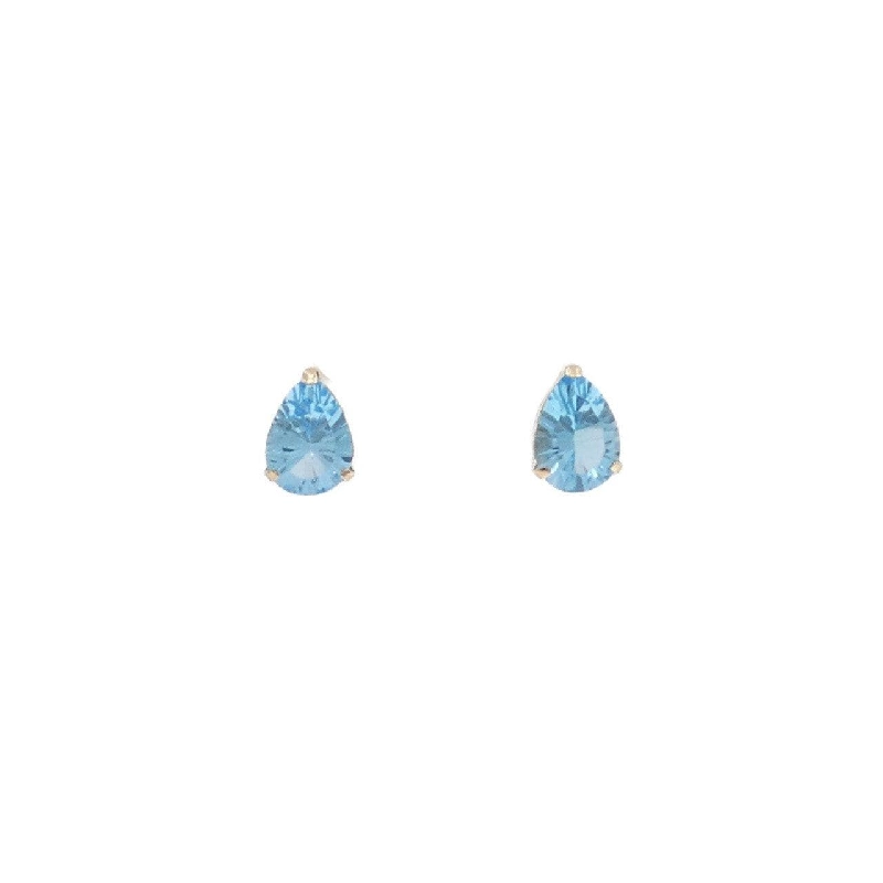 K10YG Blue Topaz Earrings - Hàng hiệu Authentic 868759
