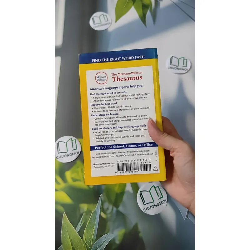 [MIỄN PHÍ BỌC SÁCH] The Merriam-Webster Thesaurus 1027169