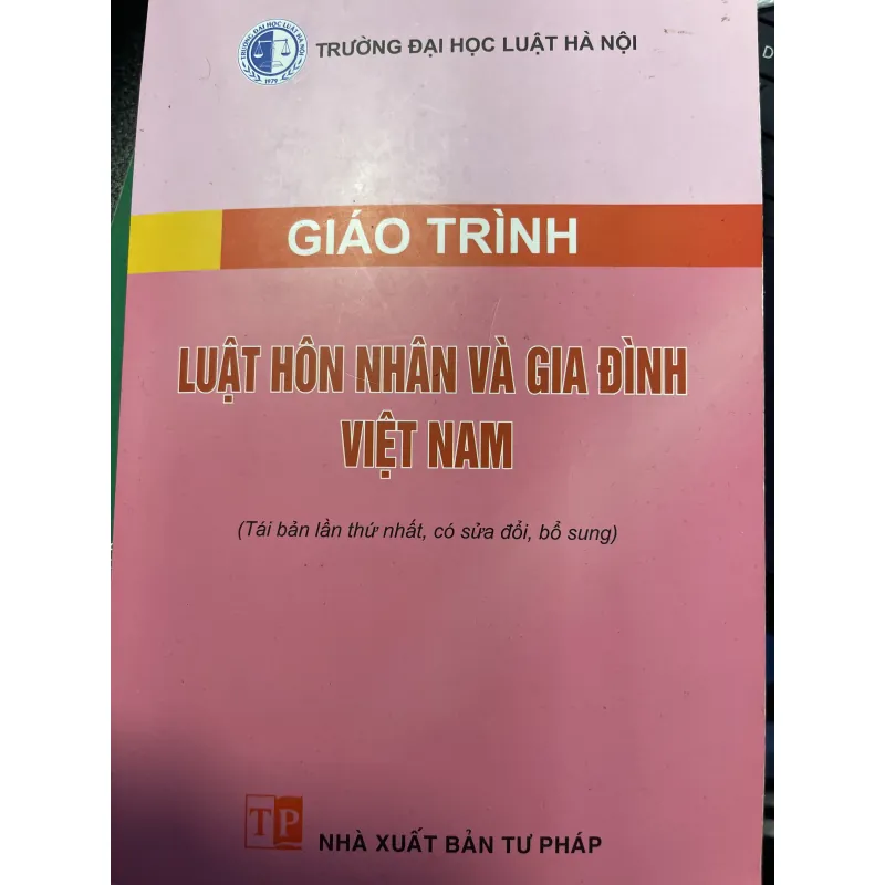 Giáo trình Luật Hôn nhân và Gia đình 1039780