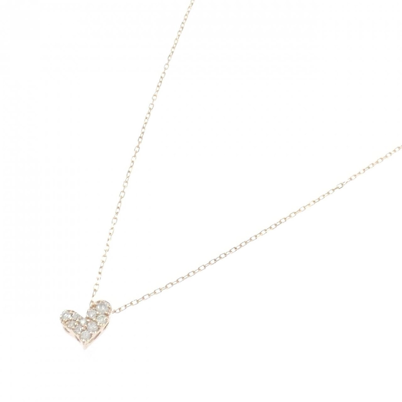 K10PG Dây chuyền kim cương hình trái tim 0.14CT - Hàng hiệu Chính hãng 858176