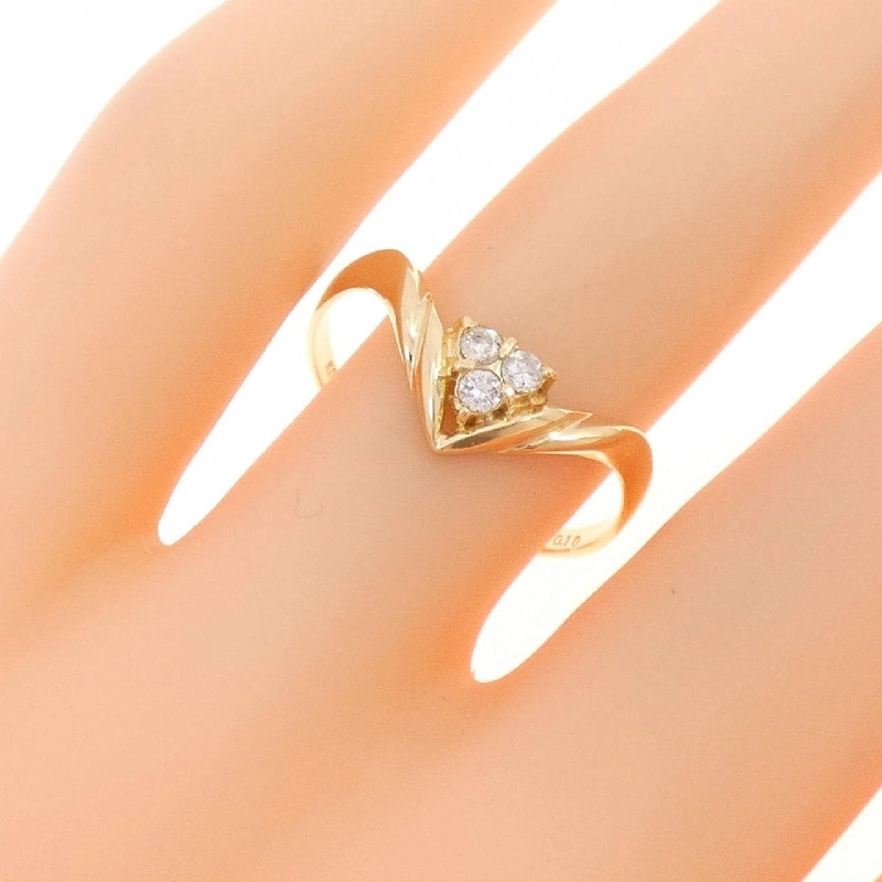 Nhẫn kim cương K18YG 0.10CT - Hàng hiệu Authentic 847304