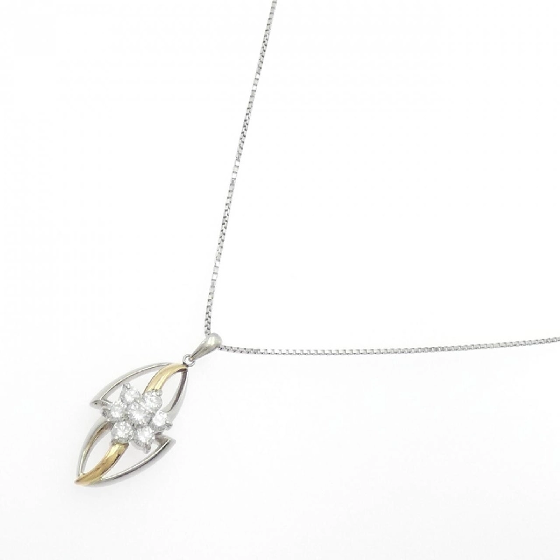 K18/PT/PT850 Hoa Kim Cương Dây Chuyền 1.06CT - Hàng hiệu Chính hãng 856946