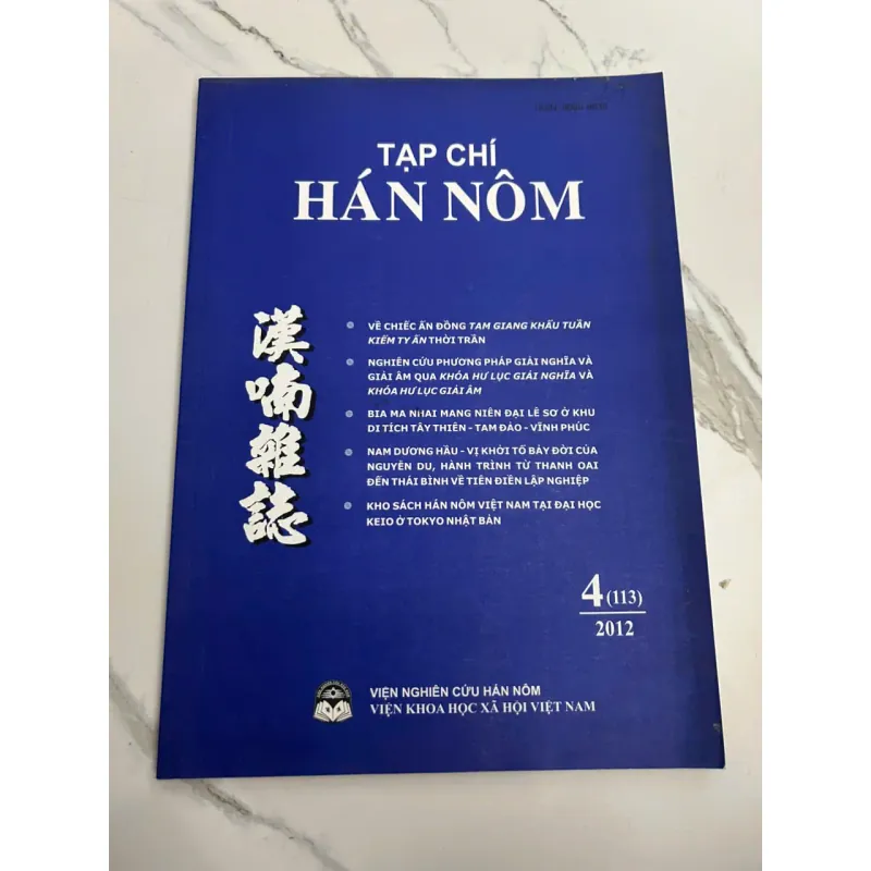 Tạp chí Hán Nôm - Số 4(113) năm 2012 700510