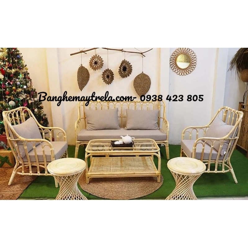 Sofa mây decor phòng khách 473816