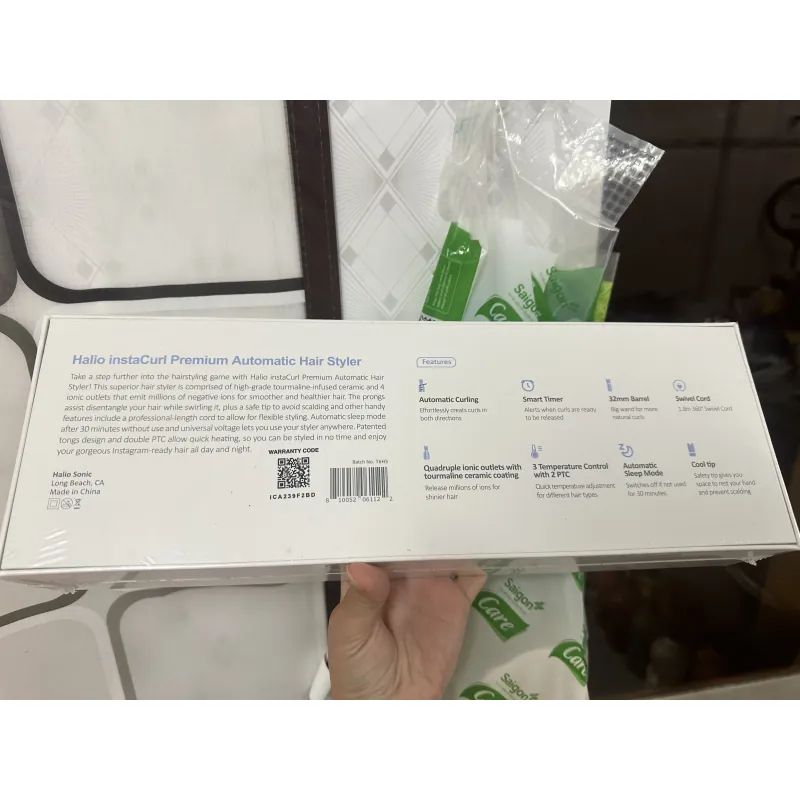 Máy uốn tóc tự xoay Ion âm Halio, chính hãng nguyên seal 970576