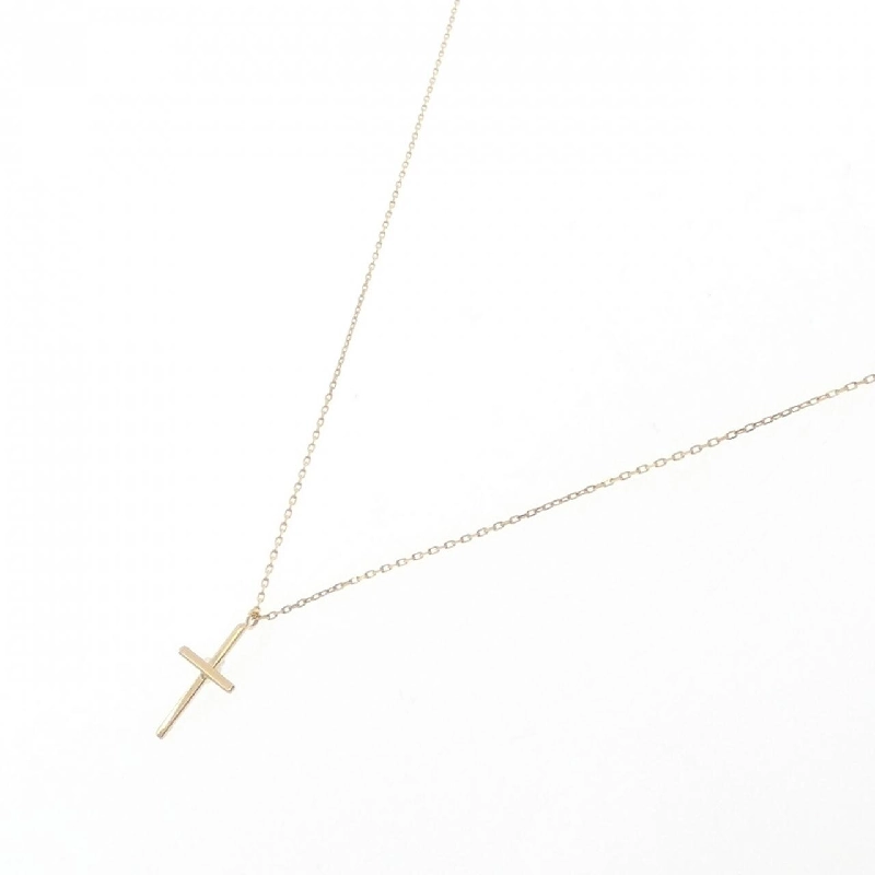 K18YG Dây chuyền hình chữ thập - Hàng hiệu Authentic 861315