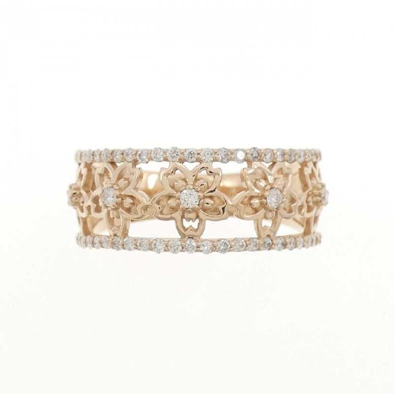 Nhẫn kim cương hoa K18PG 0.33CT - Hàng hiệu Authentic 854699