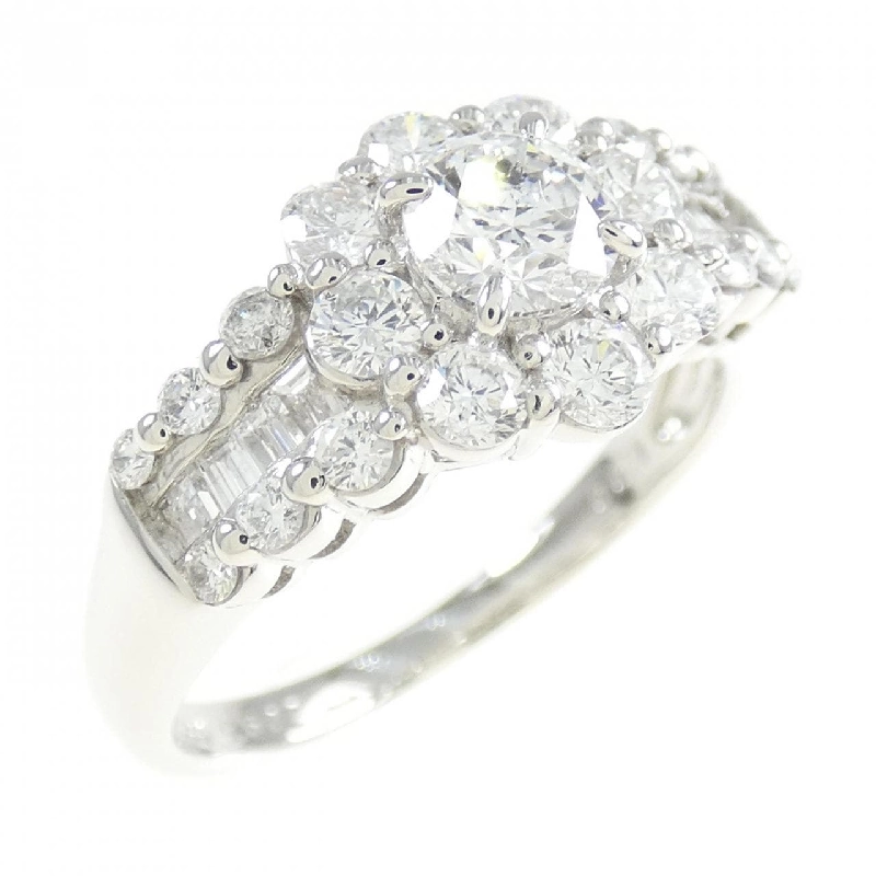 Nhẫn kim cương hoa PT900 0.502CT 666673