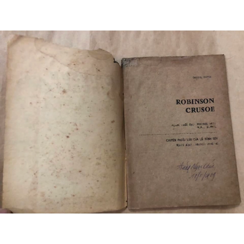 Sách cũ Robinson Crusoe - Chuyến phiêu lưu của Lỗ Bình Sơn (Song ngữ) 305528