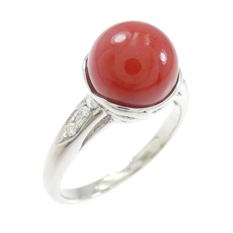 Nhẫn san hô PT900 9mm 665363