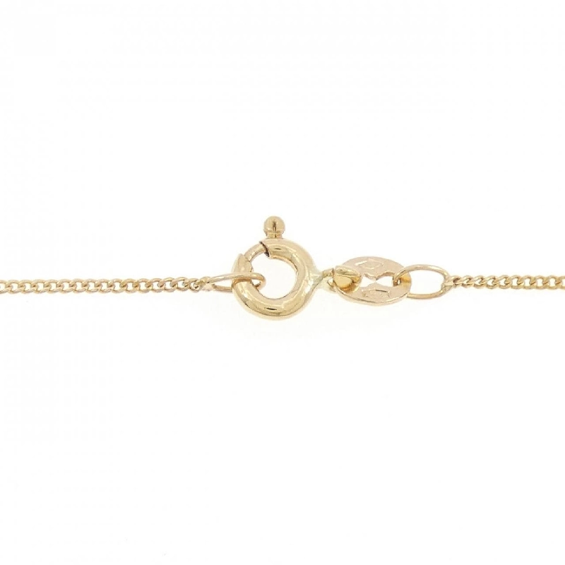 K18YG/750YG Vòng cổ kim cương chéo 0.10CT - Hàng hiệu Chính hãng 856705