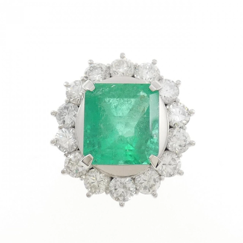Nhẫn Emerald PT900 9.46CT - Hàng hiệu Chính hãng 848398