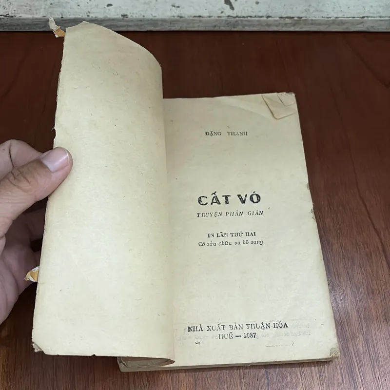 II Sách Xưa: Cất Vó (Truyện Phản Gián) - Đặng Thanh - 1987 599642