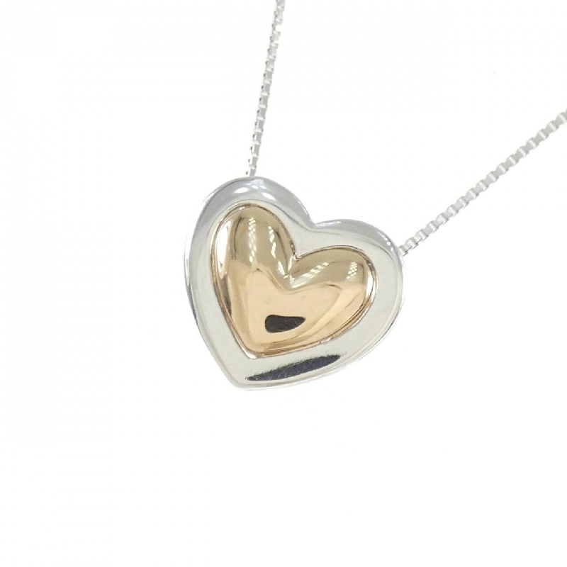 K18PG/K18WG 2WAY Mặt Dây Chuyền Hình Trái Tim Đính Kim Cương 0.90CT - Hàng hiệu Chính hãng 862893