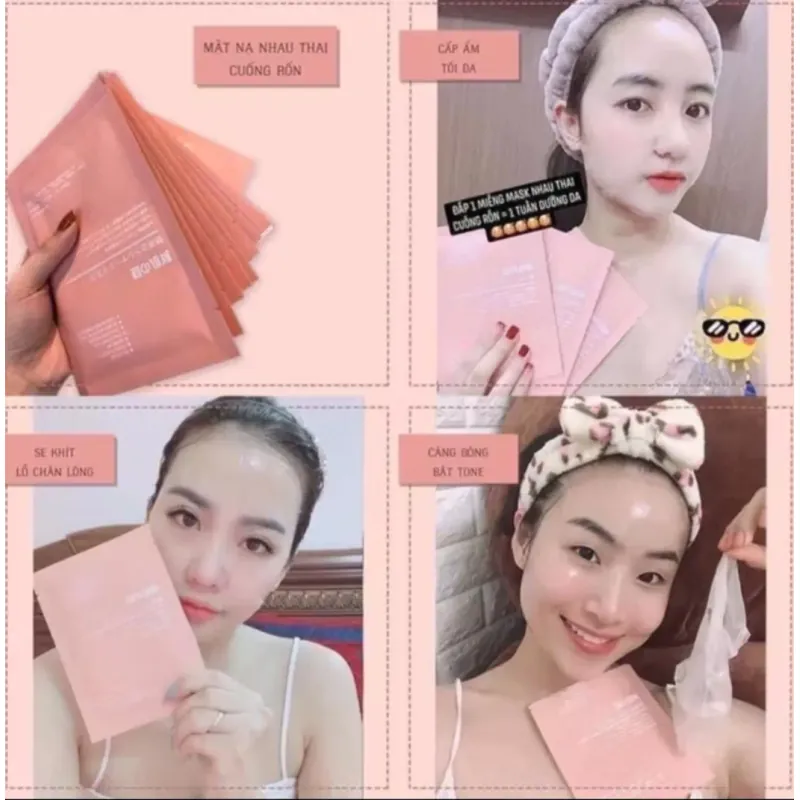 Mặt nạ nhau thai cấp ẩm, dưỡng da mặt, giữ ẩm, đều màu da 605006