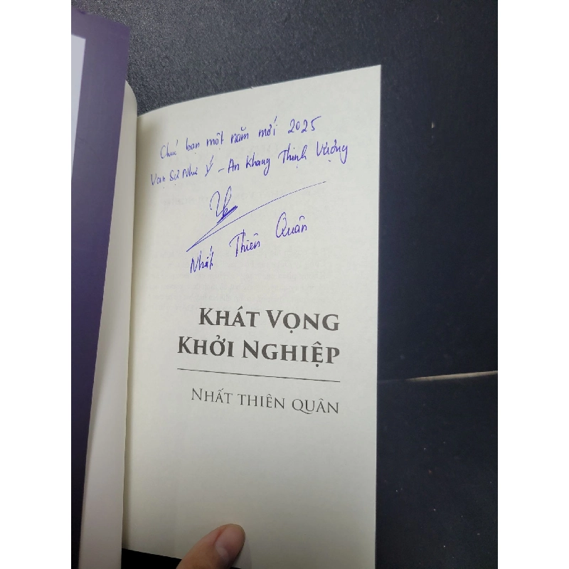 Khát vọng khởi nghiệp mới 90% rách bìa, có chữ ký tác giả nhẹ 2024 Nhất Thiên Quân HCM2205 KỸ NĂNG 919060