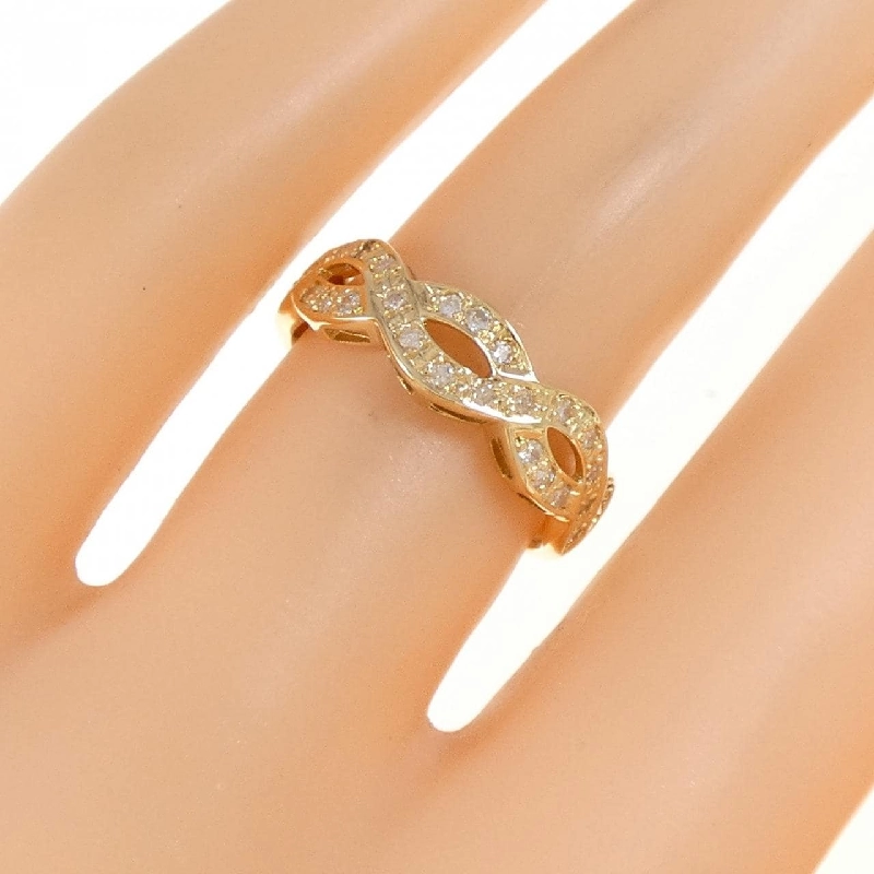 Nhẫn kim cương K18YG 0.18CT 671972