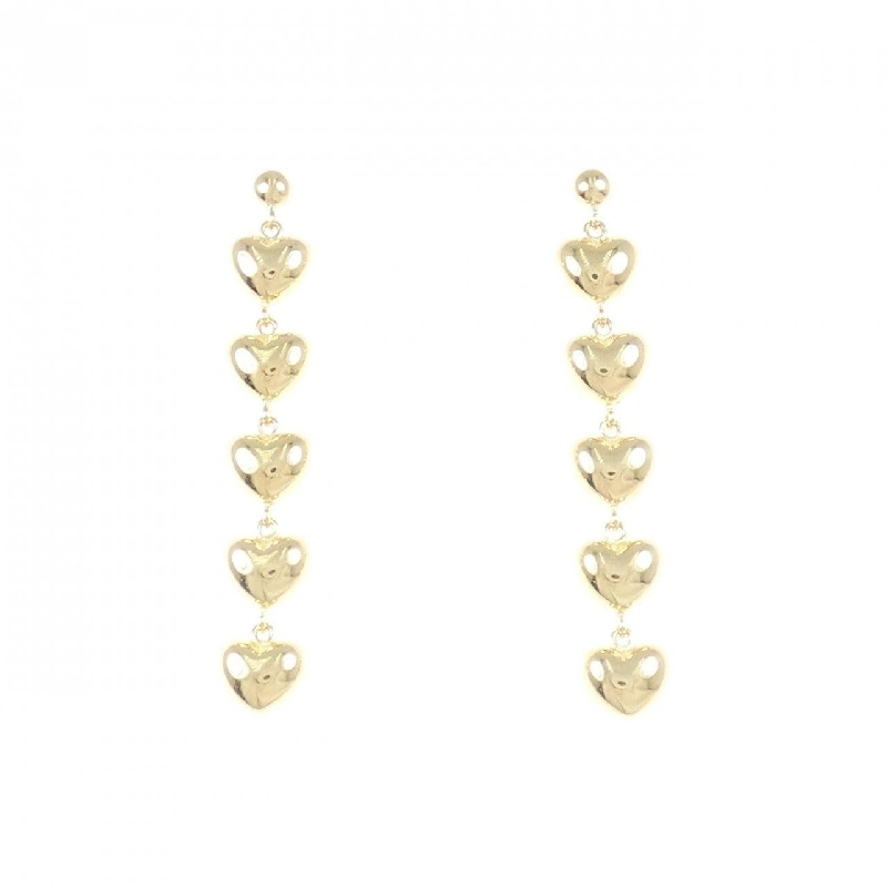 K18YG Bông tai hình trái tim - Hàng hiệu Chính hãng 866374