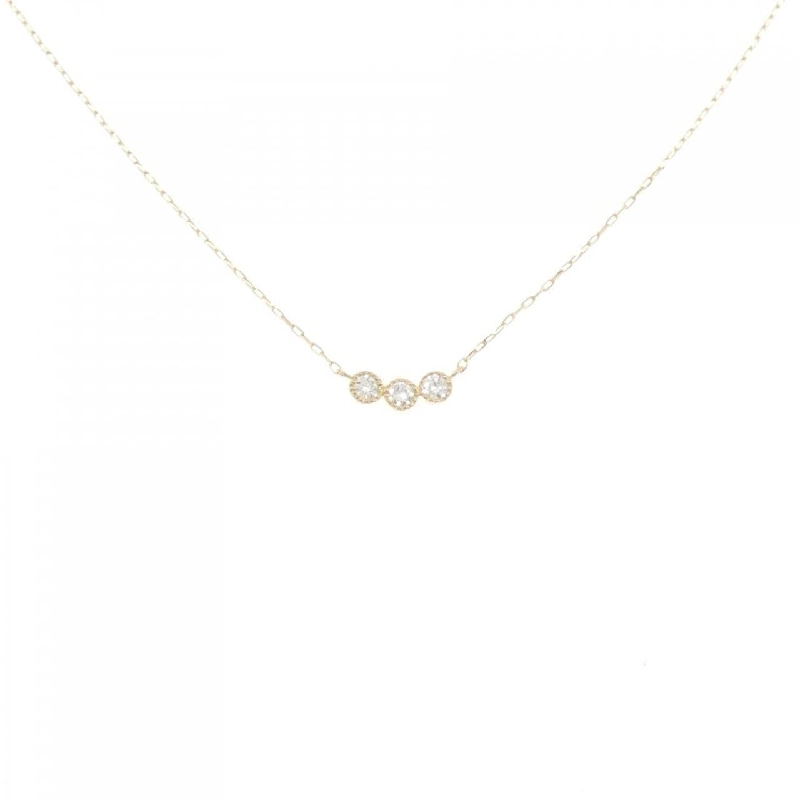 Dây chuyền kim cương K18YG 0.10CT - Hàng hiệu chính hãng 859652