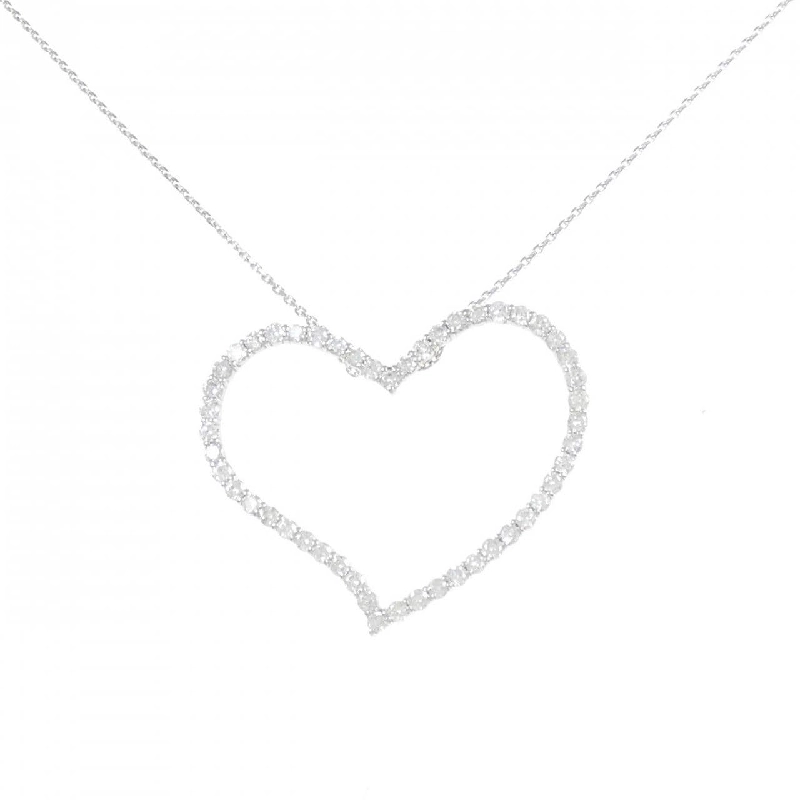 K18WG Dây chuyền kim cương hình trái tim 1.00CT - Hàng hiệu Chính hãng 862388