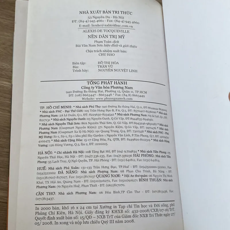 NỀN DÂN TRỊ MỸ, bản bìa cứng (XB 2008) 778416