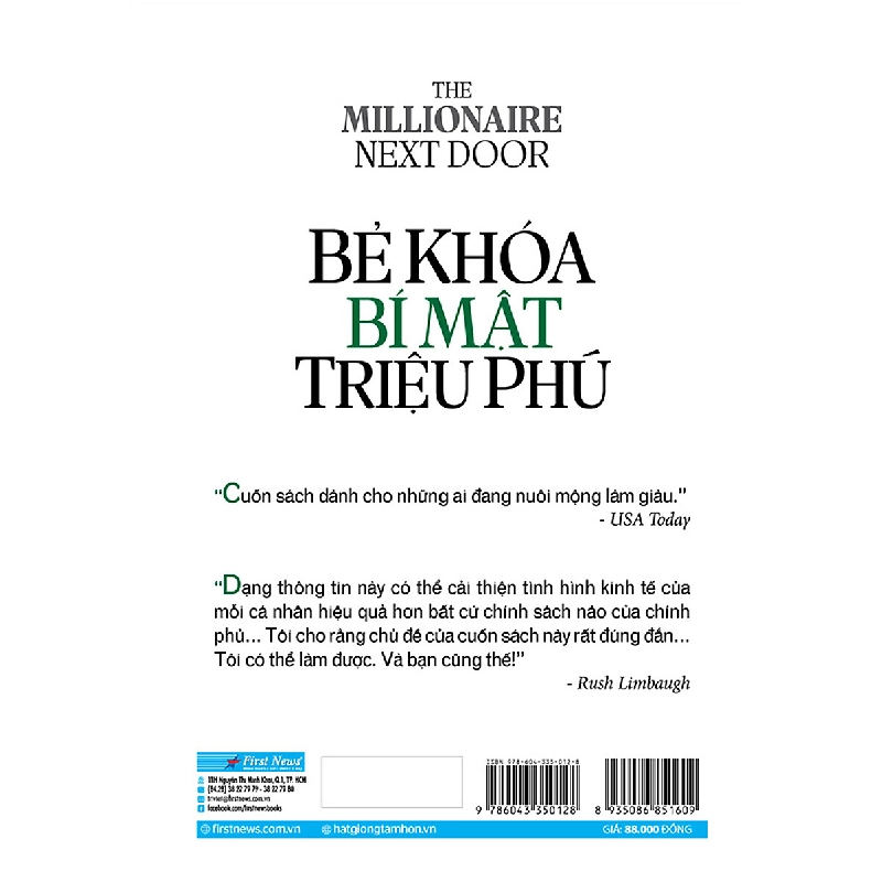 Bẻ Khóa Bí Mật Triệu Phú - Khám Phá Tư Duy Làm Giàu - Thomas J. Stanley, William D. Danko 293557